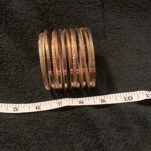 Gold bangle bracelet
